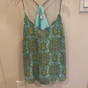 jcrew scalloped hem tank top